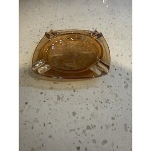 Jeannette Glass Floragold Luisa Ash Tray Carnival Mid Century Depression Glass